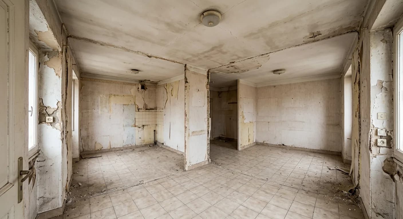 Appartement T4 rénové intégralement — avant travaux